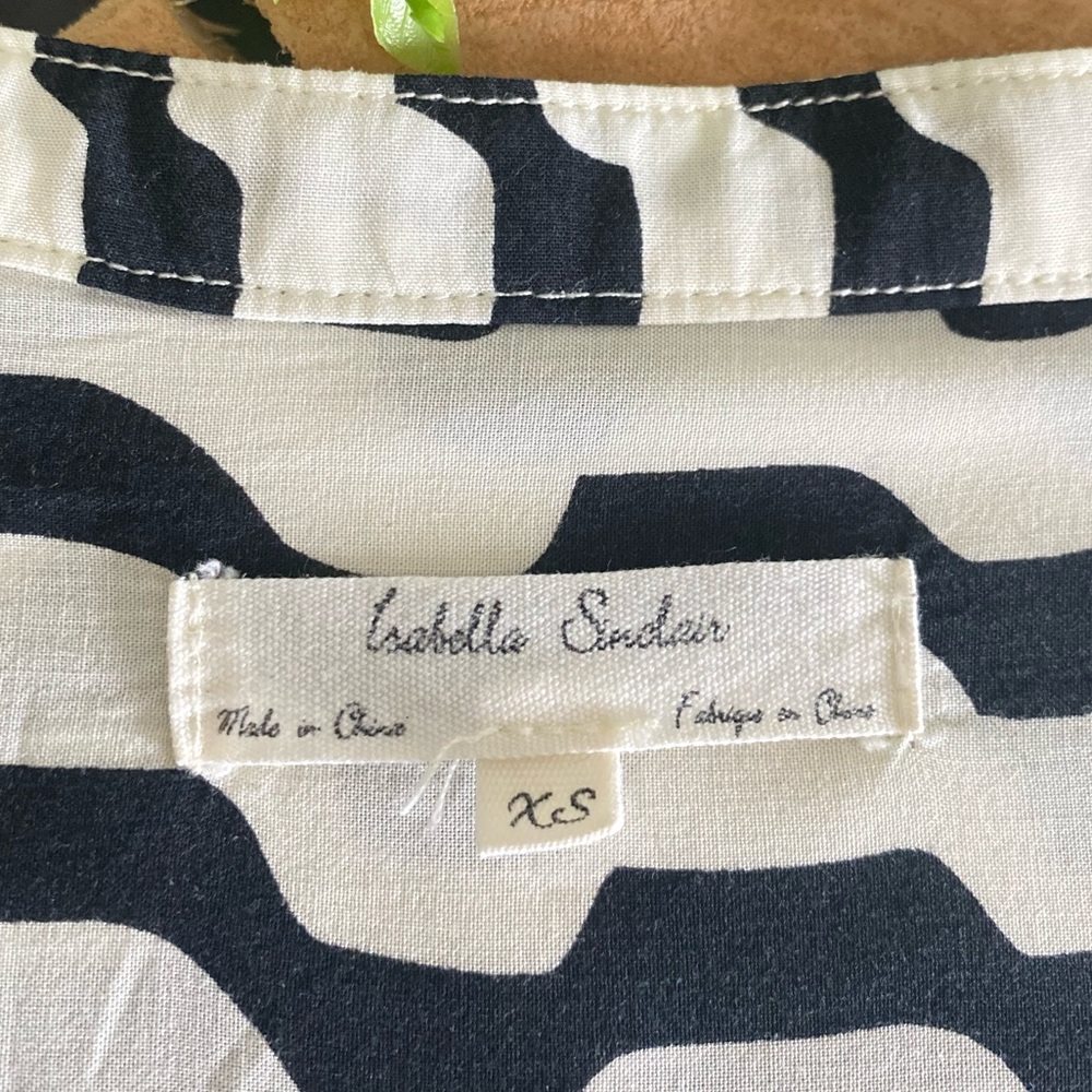 Isabella Sinclair Swizzle Striped Drawstring Tunic Women’s Size XS - Picture 8 of 12